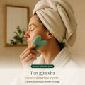 Gua sha en aventurine verte, ton rituel du matin, offert.